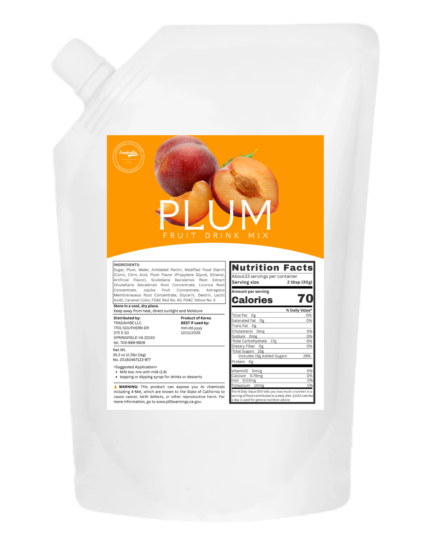Plum Fruit Drink Mix - Coming Soon